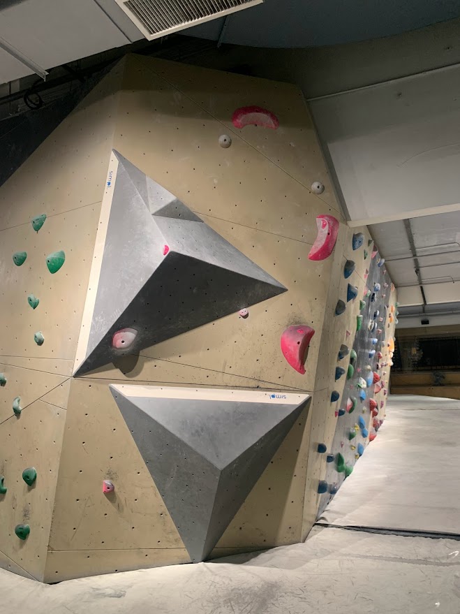 Climbing walls at BUMP Bouldering Jaya One