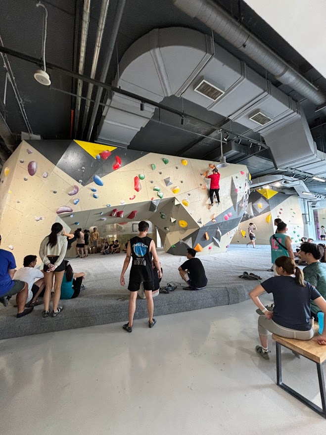 Climbing walls at BUMP Bouldering Jaya One