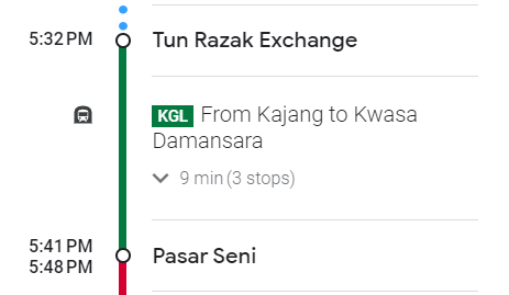 Kuala Lumpur Train Map