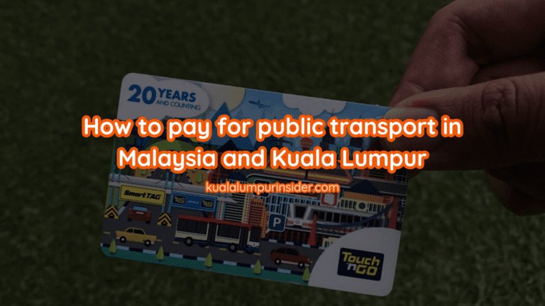 how to pay for public transport in malaysia and kuala lumpur