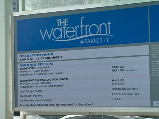 Desa Park City Car Park 2 parking rates