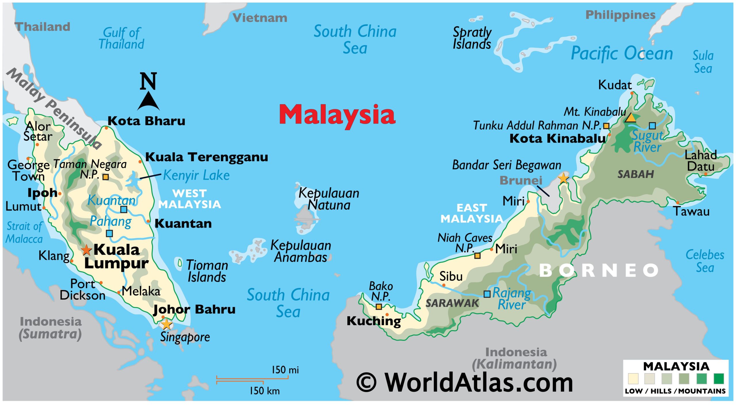 malaysia map